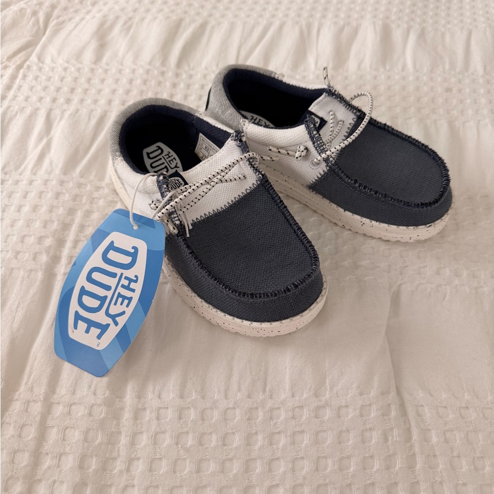 Hey Dude Kids Wally Toddler Tri Varsity Moccasins Shoes